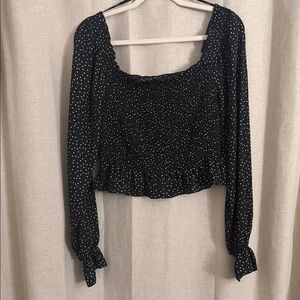 Forever 21 Black and White Polka Dot Blouse